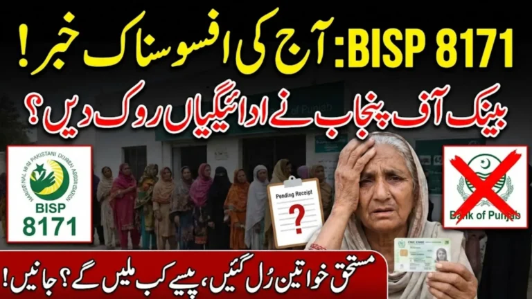 BISP 8171 Payment Update Today: Bank of Punjab Delay Causes Trouble for Women Beneficiaries