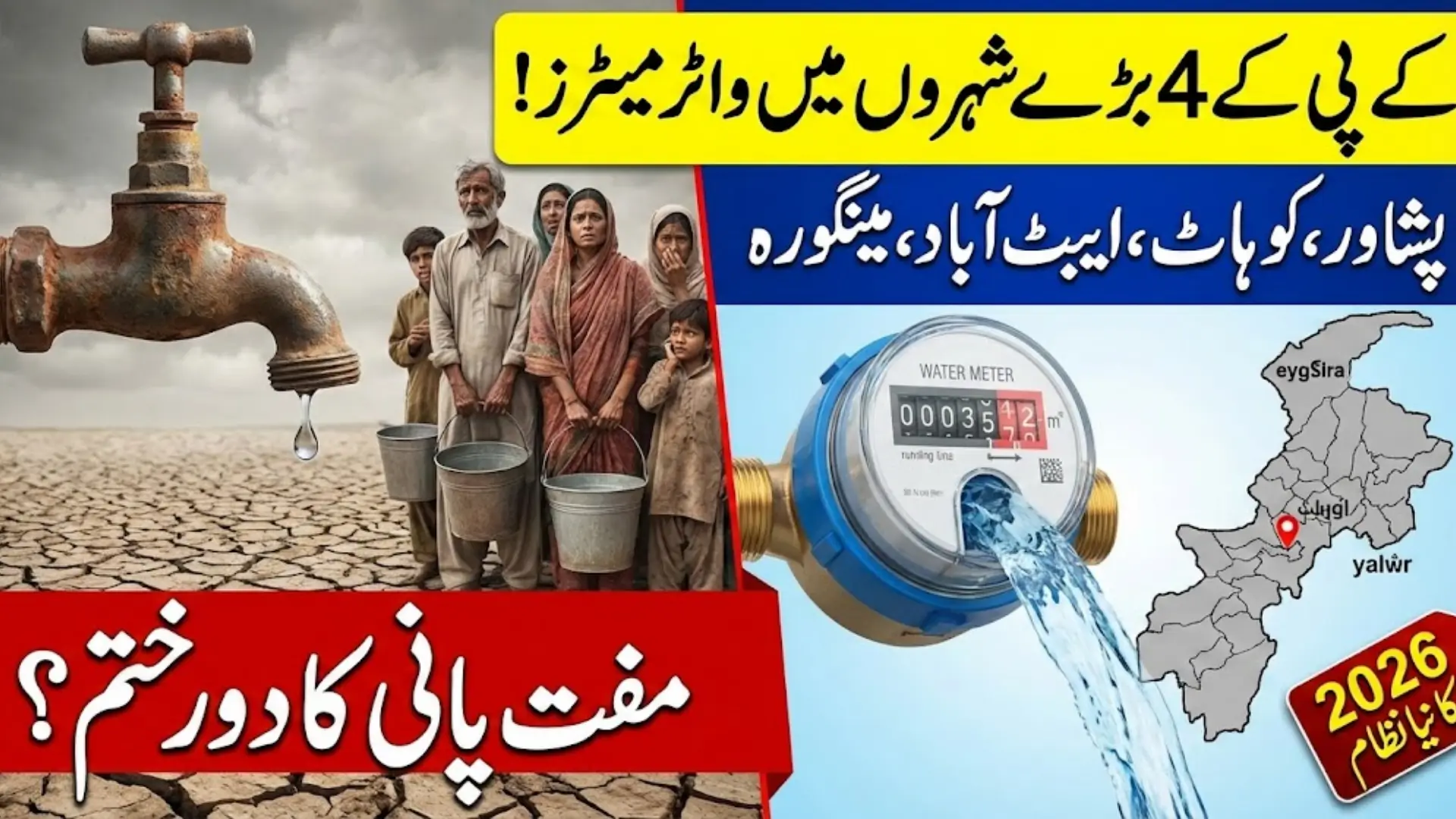 KP to Install Water Meters in Four Major Cities – Full Details 2026 Step by Step