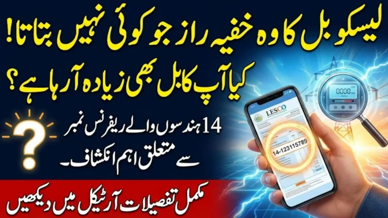 Lesco Bill Check By 14 Digit Reference Number – Know Full Details Step By Step
