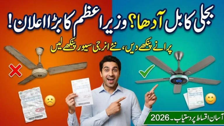 PM E Fan Replacement Program 2026 Online Registration For Relief Via efan.gov.pk