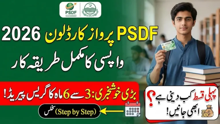 PSDF Parwaaz Card Loan Repayment 2026 For Students Know Full Detail Step By Step