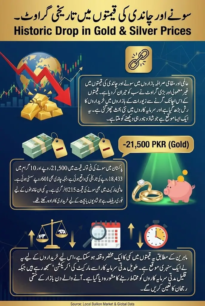 Huge Drop In Prices Gold And Silver Become Cheaper In Global And Local Markets